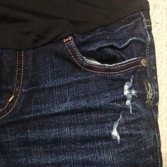 Silver maternity flare jeans - Picture 2 of 5